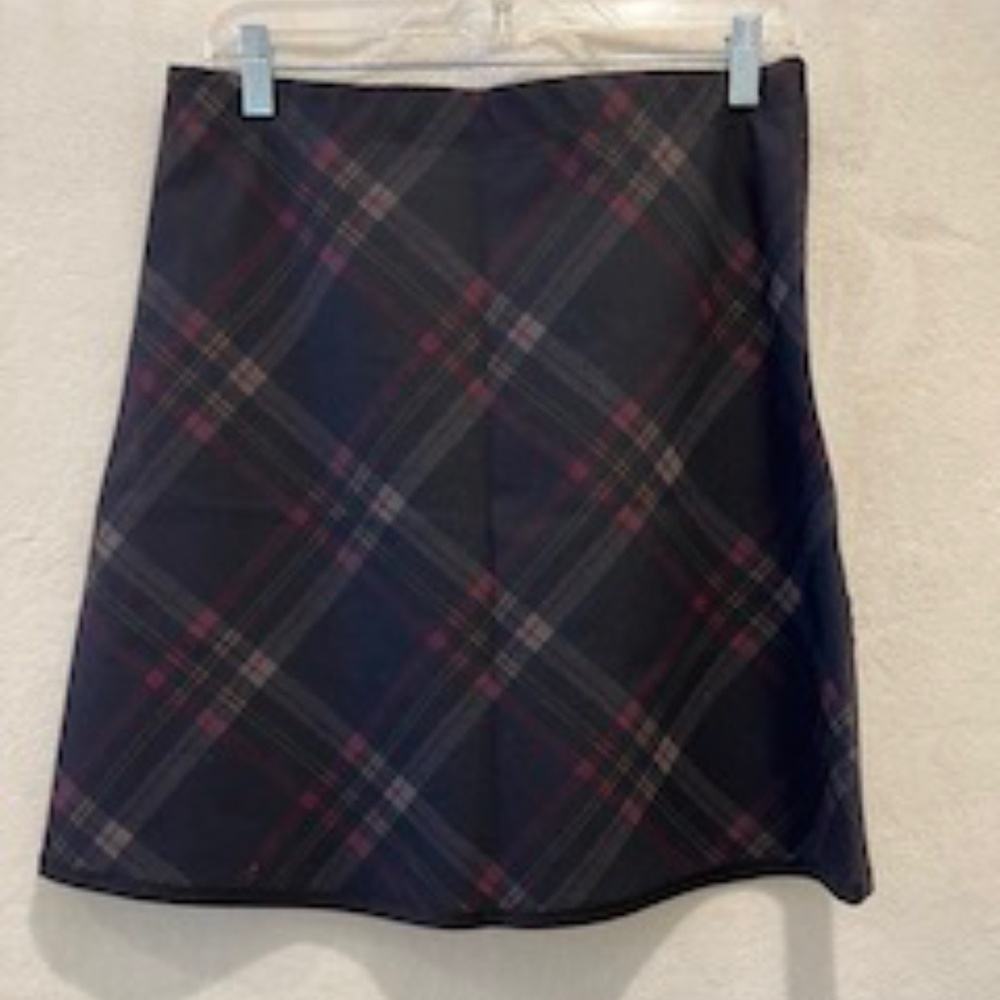 Max Studio Plaid Mini Skirt